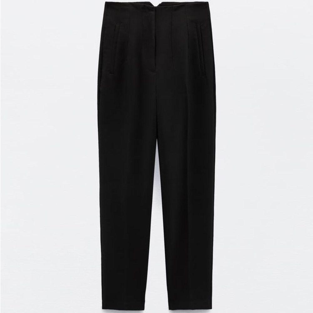 Zara Black Pants with a High Waist